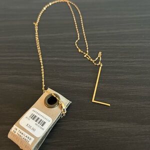 Anthropologie “L” Initial Necklace